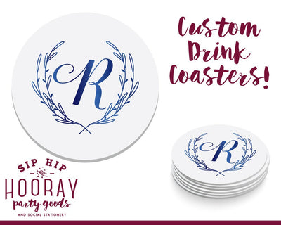 Monogrammed Drink Coasters #1946