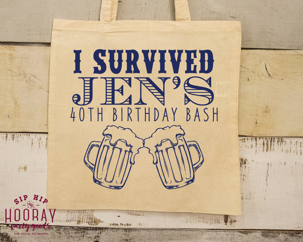 Birthday Welcome Party Tote Bag 1947