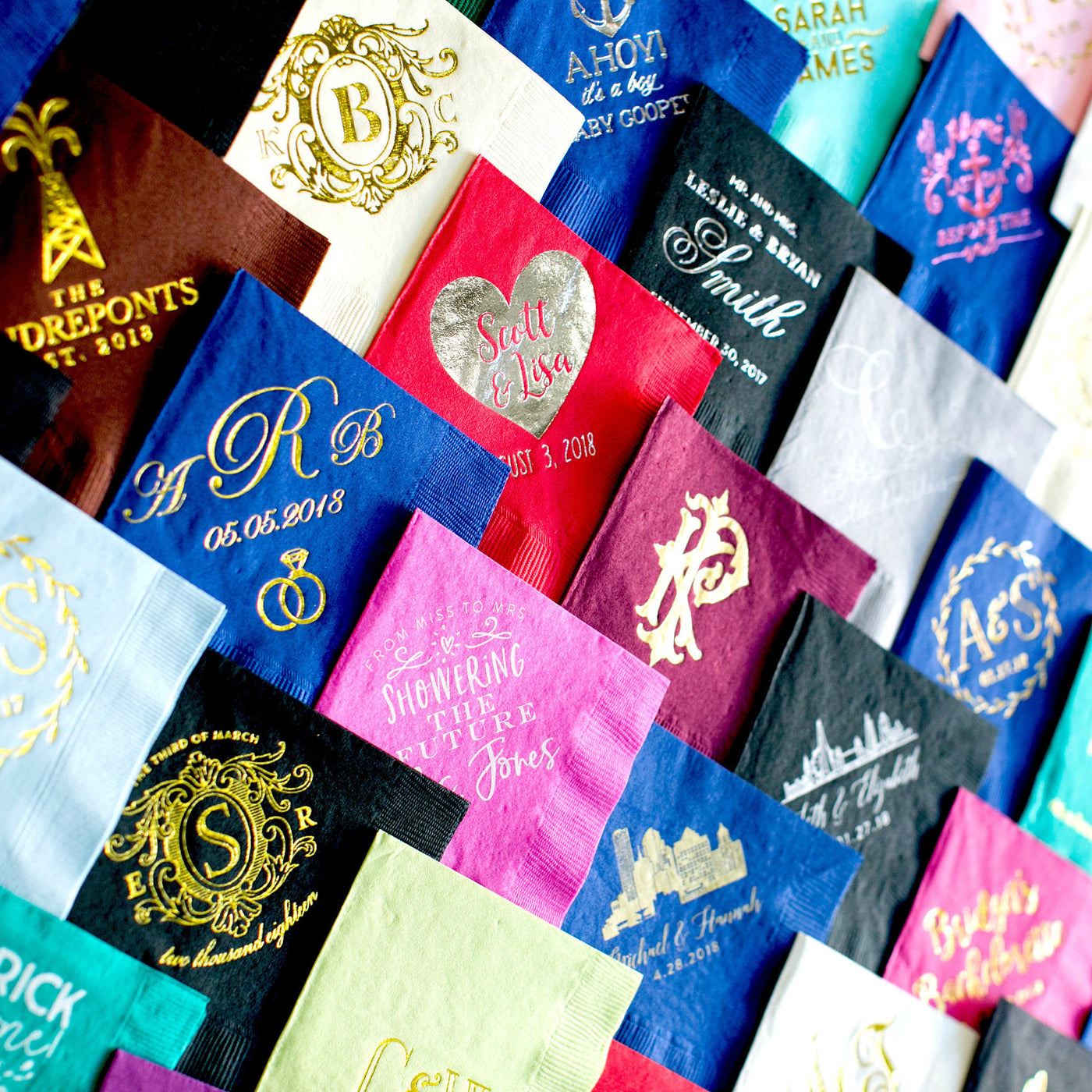 Personalized Monogram Guest Towels