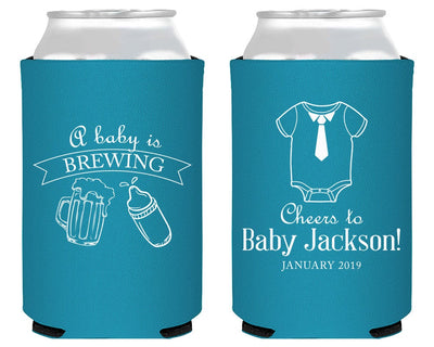 A Baby is Brewing Baby Shower Can Coolers #1959