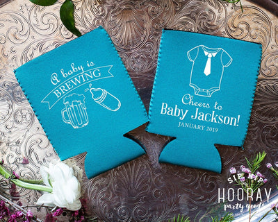 A Baby is Brewing Baby Shower Can Coolers #1959