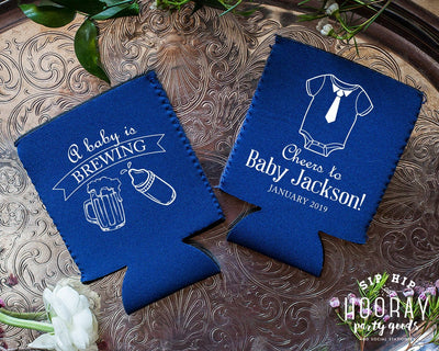 A Baby is Brewing Baby Shower Can Coolers #1959