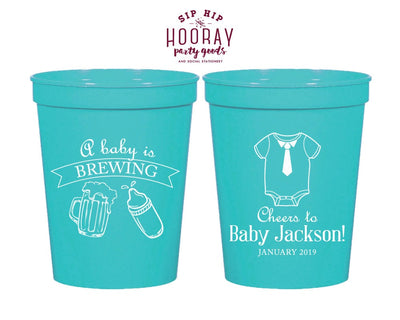 A Baby Is Brewing Banner | Baby Shower Stadium Cup #1959