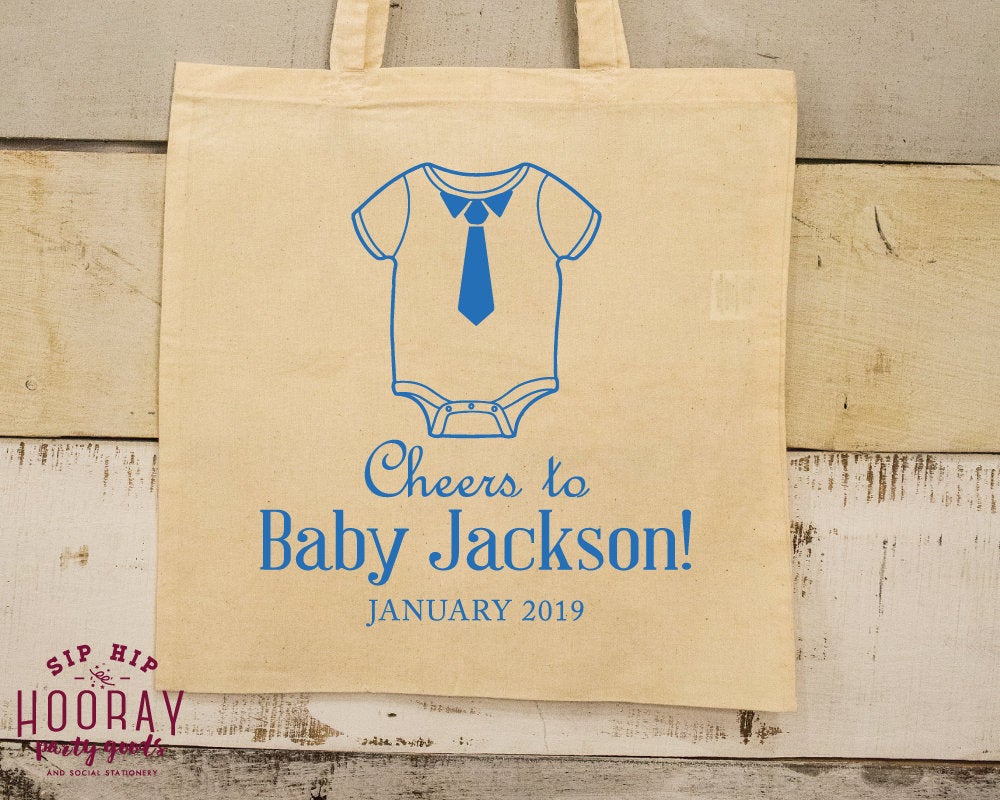 Baby Shower Gender Reveal Tote Bags #1959