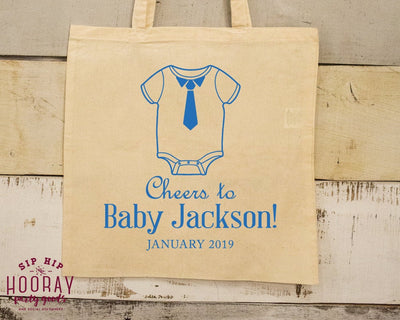 Baby Shower Gender Reveal Tote Bags #1959