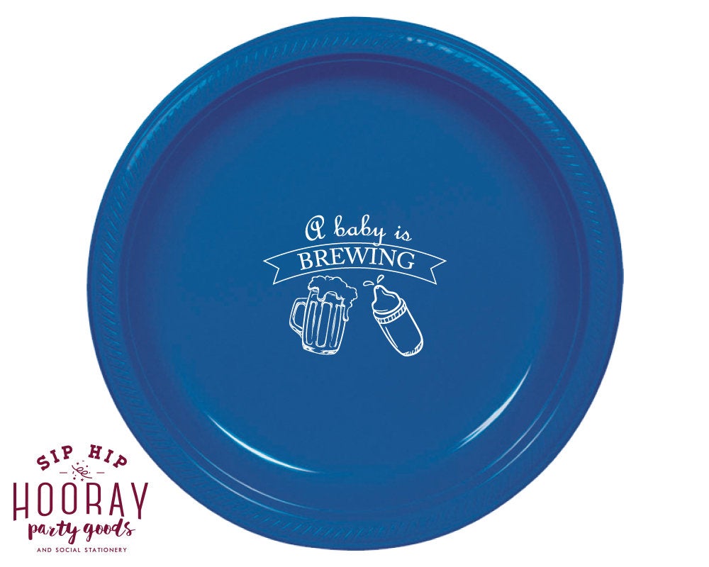 A Baby is Brewing Cake Plates #1959