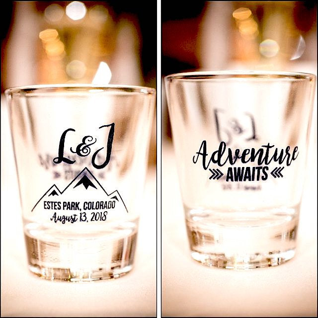 A Baby is Brewing Baby Shower Shot Glass Design #1959