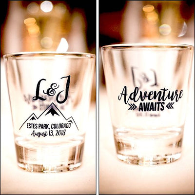 A Baby is Brewing Baby Shower Shot Glass Design #1959