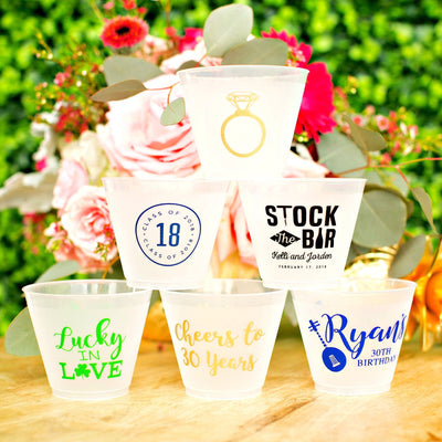 Cheers to 30 Years Mountain Birthday 9oz Frosted Cups #1963