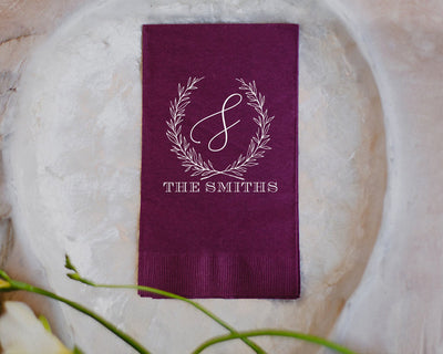 Personalized Monogram Guest Towels