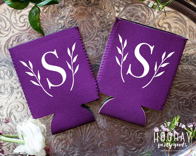 Monogrammed Wedding Neoprene Can Coolers, #1968
