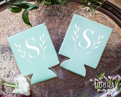 Monogrammed Wedding Neoprene Can Coolers, #1968