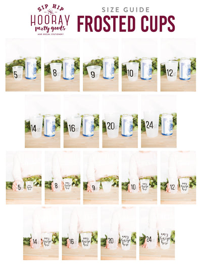 Personalized 24oz Frosted Cups