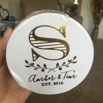 Personalized Wedding Coasters Design #1162