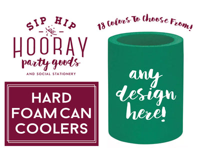 Personalized Hard Foam Can Coolers