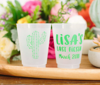 Final Fiesta Bachelorette Party Frosted Cups, #1956