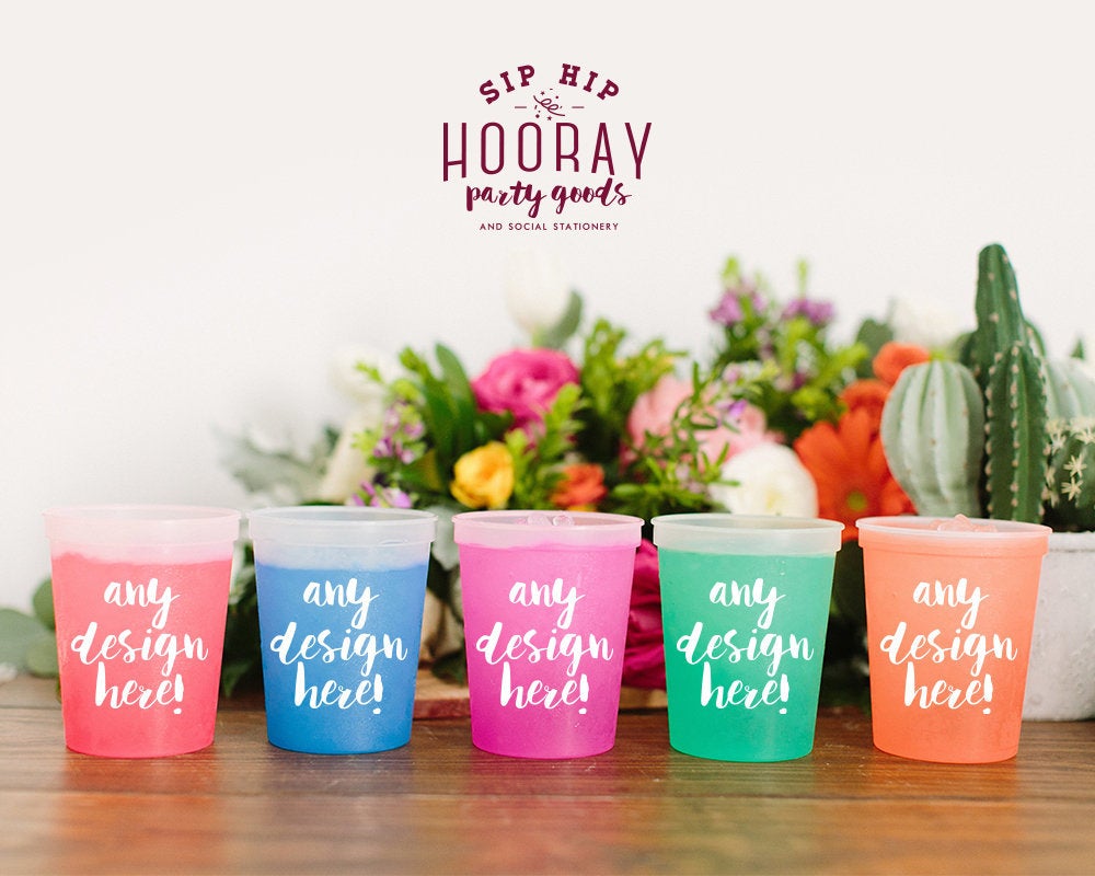 Personalized Color Changing Cups