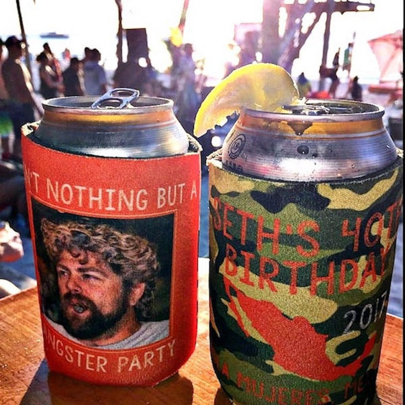 Custom Mariachi Print Can Coolers