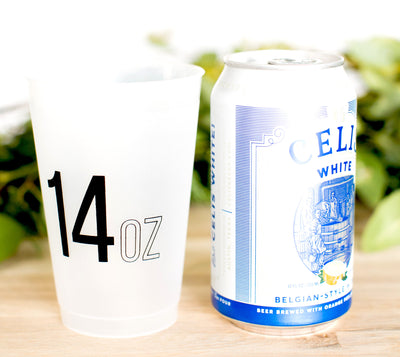 Custom 14oz Frosted Cups