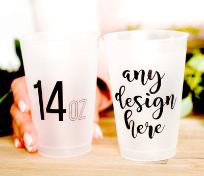 Personalized 14oz Frosted Cups