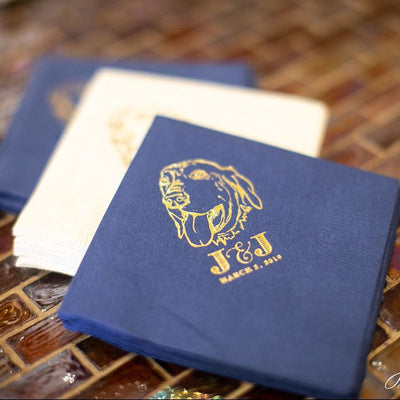 Custom Pet Wedding Napkins