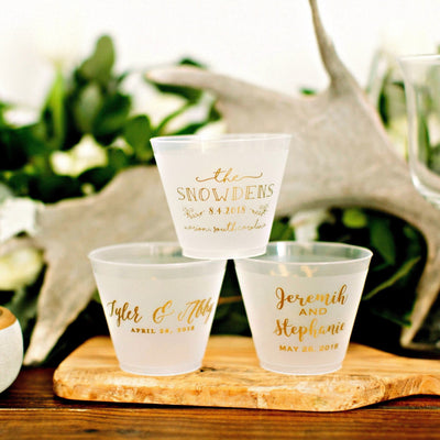 Wedding Bar 9oz Frosted Cups #1971
