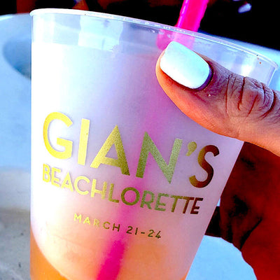 Nautical Bachelorette Party Frosted Cups