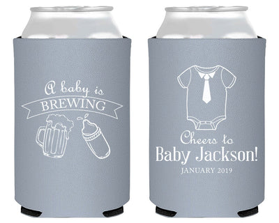 A Baby is Brewing Baby Shower Can Coolers #1959