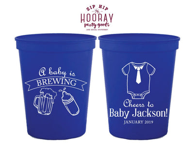 A Baby Is Brewing Banner | Baby Shower Stadium Cup #1959