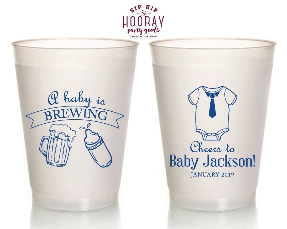 Custom Baby Shower Frosted Cups #1959