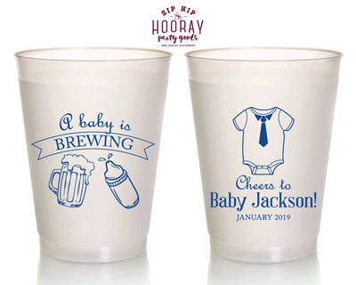 Custom Baby Shower Frosted Cups #1959
