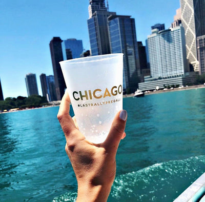 Nautical 30th Birthday Frosted Cups