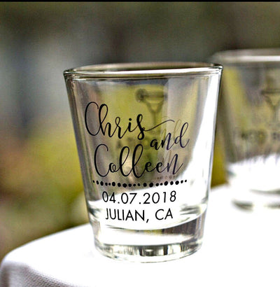 A Baby is Brewing Baby Shower Shot Glass Design #1959
