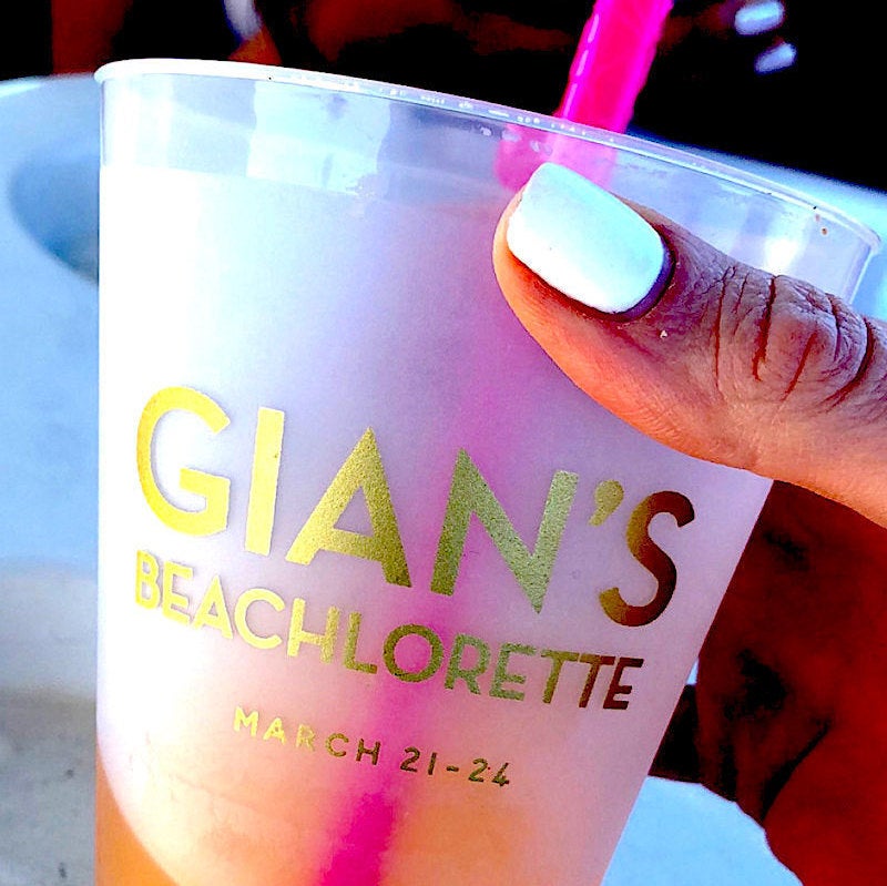 Before the Veil Bachelorette Party Frosted Cups