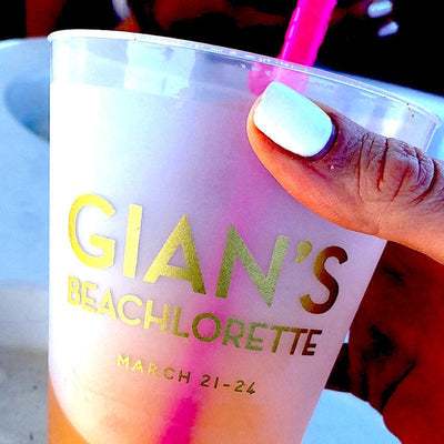 Before the Veil Bachelorette Party Frosted Cups