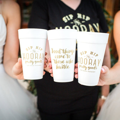 Cheers to 30 Years Mountain Birthday Foam Cups #1963