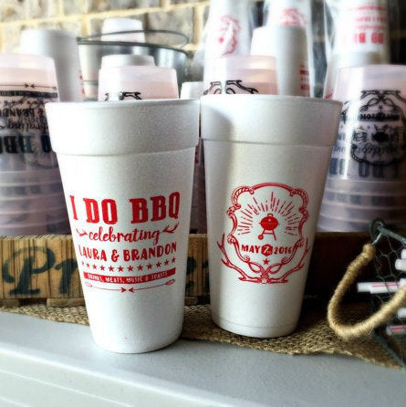 Cheers to 30 Years Mountain Birthday Foam Cups #1963