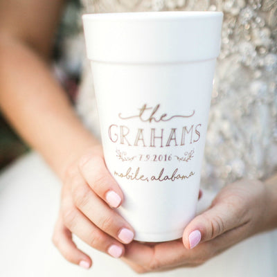 Cheers to 30 Years Mountain Birthday Foam Cups #1963