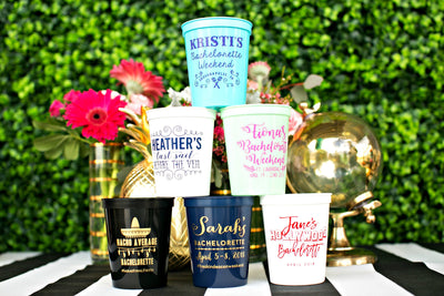Resting Beach Face Bachelorette Party Stadium Cups, #1964