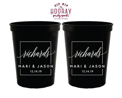 Personalized Wedding Stadium Cups #1971