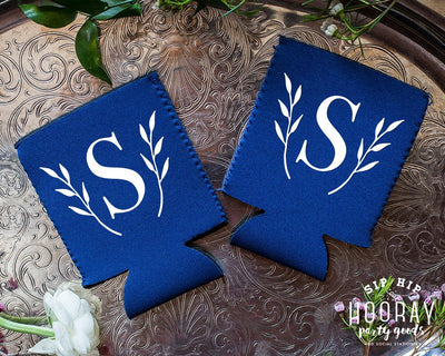 Monogrammed Wedding Neoprene Can Coolers, #1968