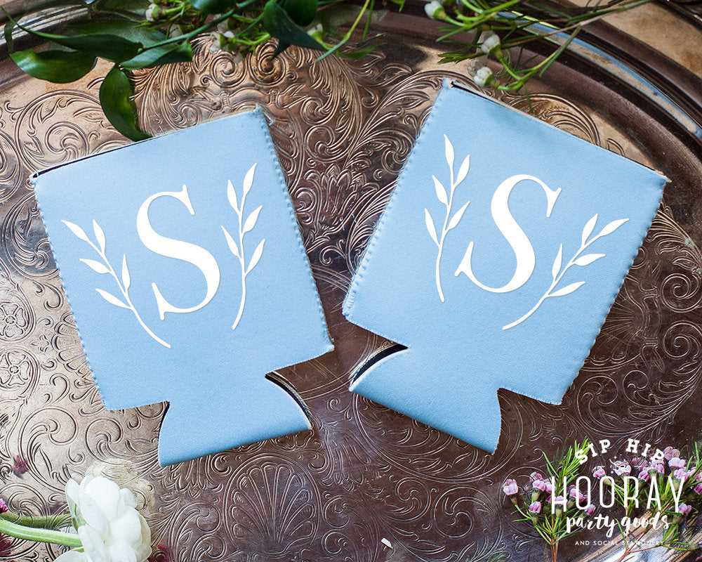 Monogrammed Wedding Neoprene Can Coolers, #1968