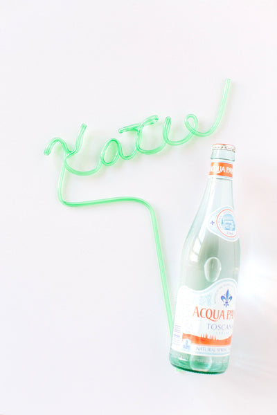 Custom Name Straw