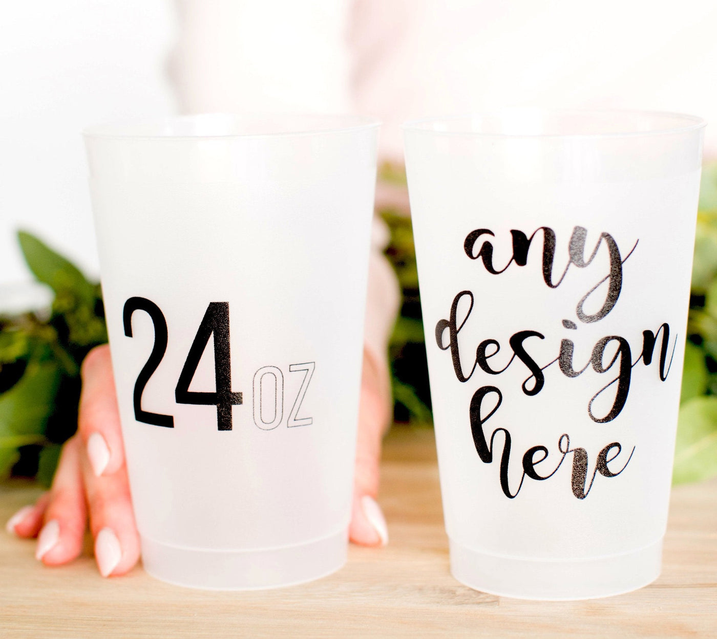 Personalized 24oz Frosted Cups