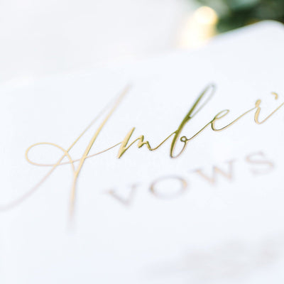 Personalized Vow Books