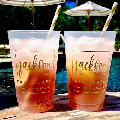 Printed Personalized Frosted Cups #1699