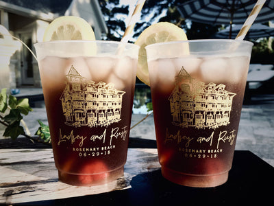 Venue Drawing 14oz Frosted Cups