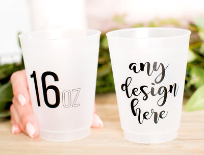 Wedding Venue Sketch Frosted Cups