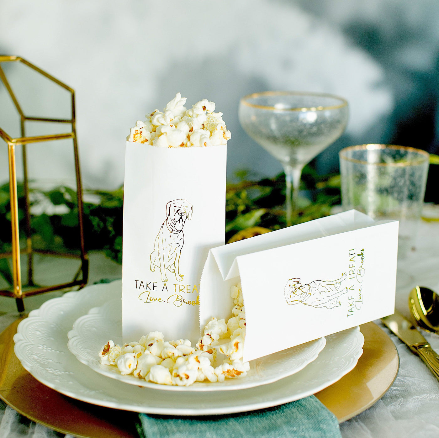 Custom Foil Paper Treat Bags