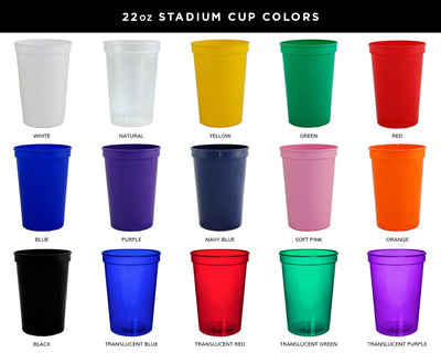 Personalized Custom 22oz Stadium Cups